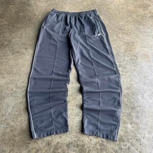 2000s nike baggy silver track sweatss